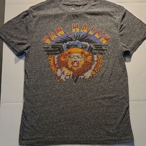 Men's Van Halen  1986 Reprint Tee Round Neck Short sleeve